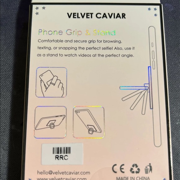 Phone Grip Rainbow Leopard Velvet Caviar - Picture 2 of 2